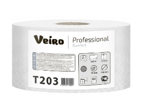 Бумага туалетная 2сл 200м белая Veiro Professional Comfort арт. T203