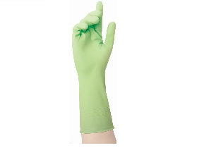 Перчатки хозяйственные виниловые LIBRY зеленые L